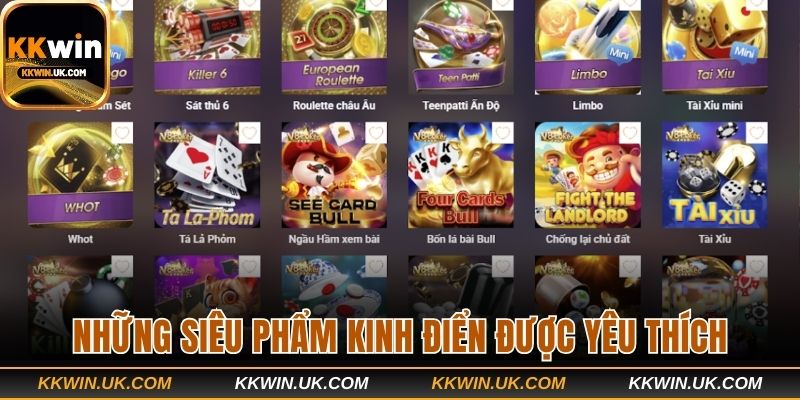 Những siêu phẩm kinh điển được yêu thích tại sảnh game bài